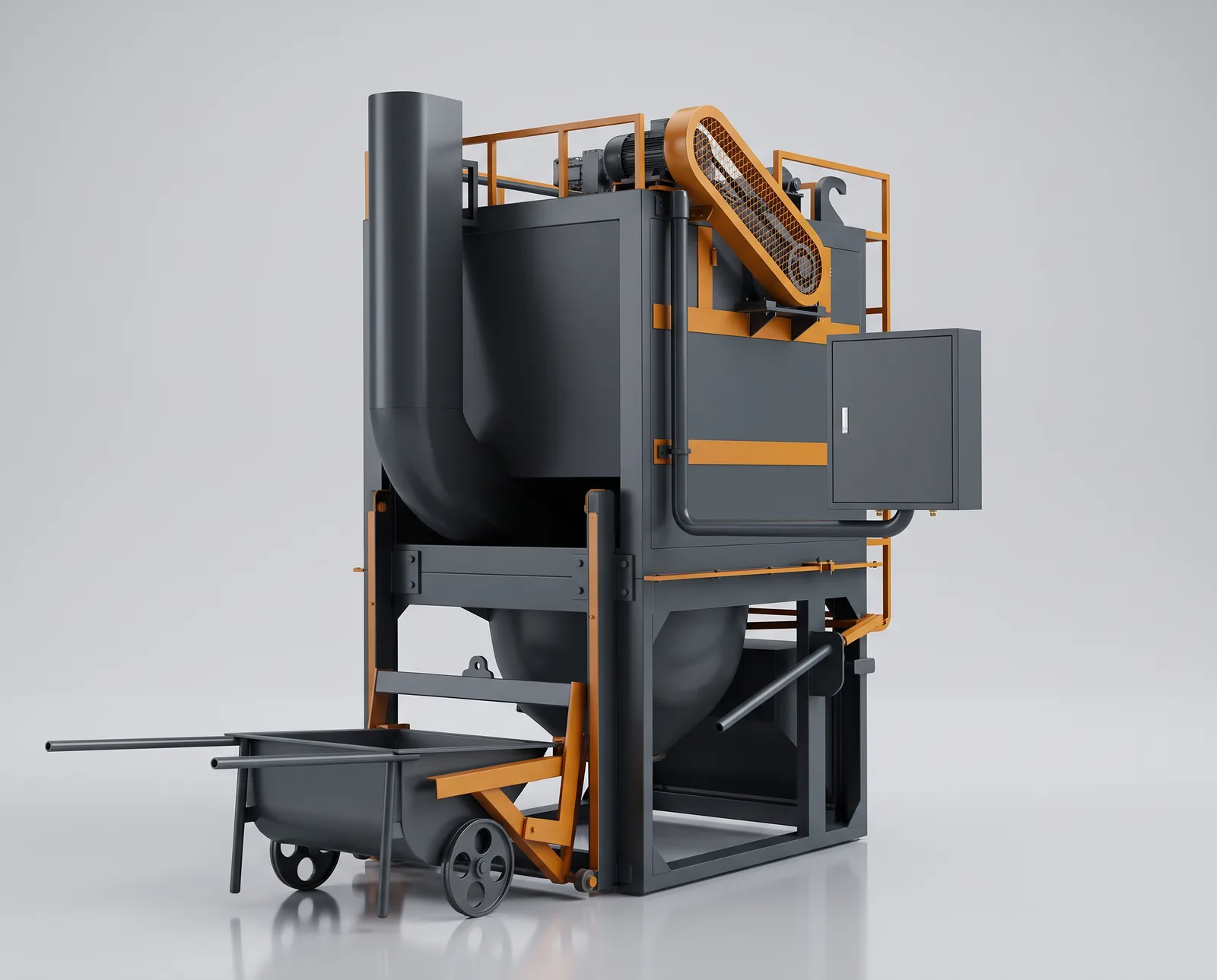Maszyna do odzysku aluminium ze zgarów (200-600 kg/cykl)